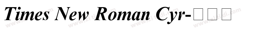 Times New Roman Cyr字体转换